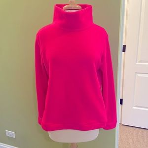 Dudley Stephens fleece turtleneck pink